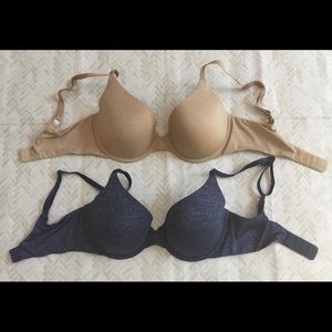 Victoria’s Secret Semi Demi Bra 32D Set of Two